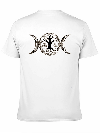 Camiseta Negra Árbol de la Vida Triple Diosa