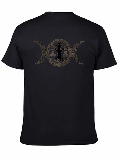 Camiseta Negra Árbol de la Vida Triple Diosa