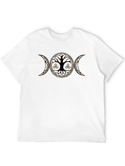 Camiseta Negra Árbol de la Vida Triple Diosa