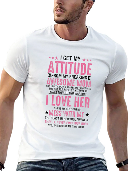 Camiseta Negra con Diseño Divertido para Homenajear a Mamá