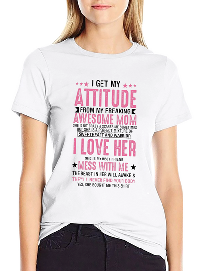Camiseta Negra con Diseño Divertido para Homenajear a Mamá