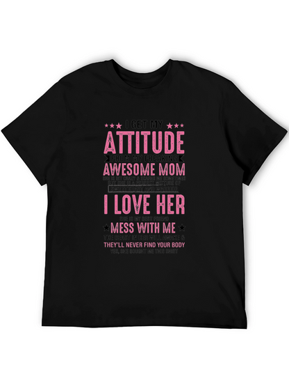 Camiseta Negra con Diseño Divertido para Homenajear a Mamá