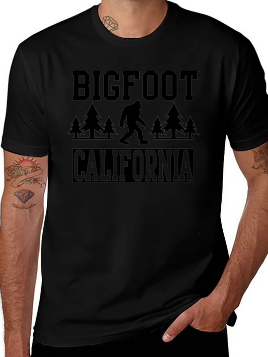 Camiseta Bigfoot California Negra Hombre