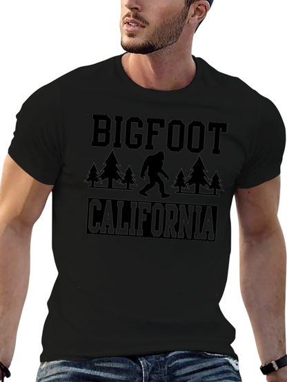 Camiseta Bigfoot California Negra Hombre
