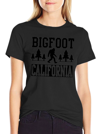 Camiseta Bigfoot California Negra Hombre