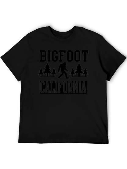 Camiseta Bigfoot California Negra Hombre