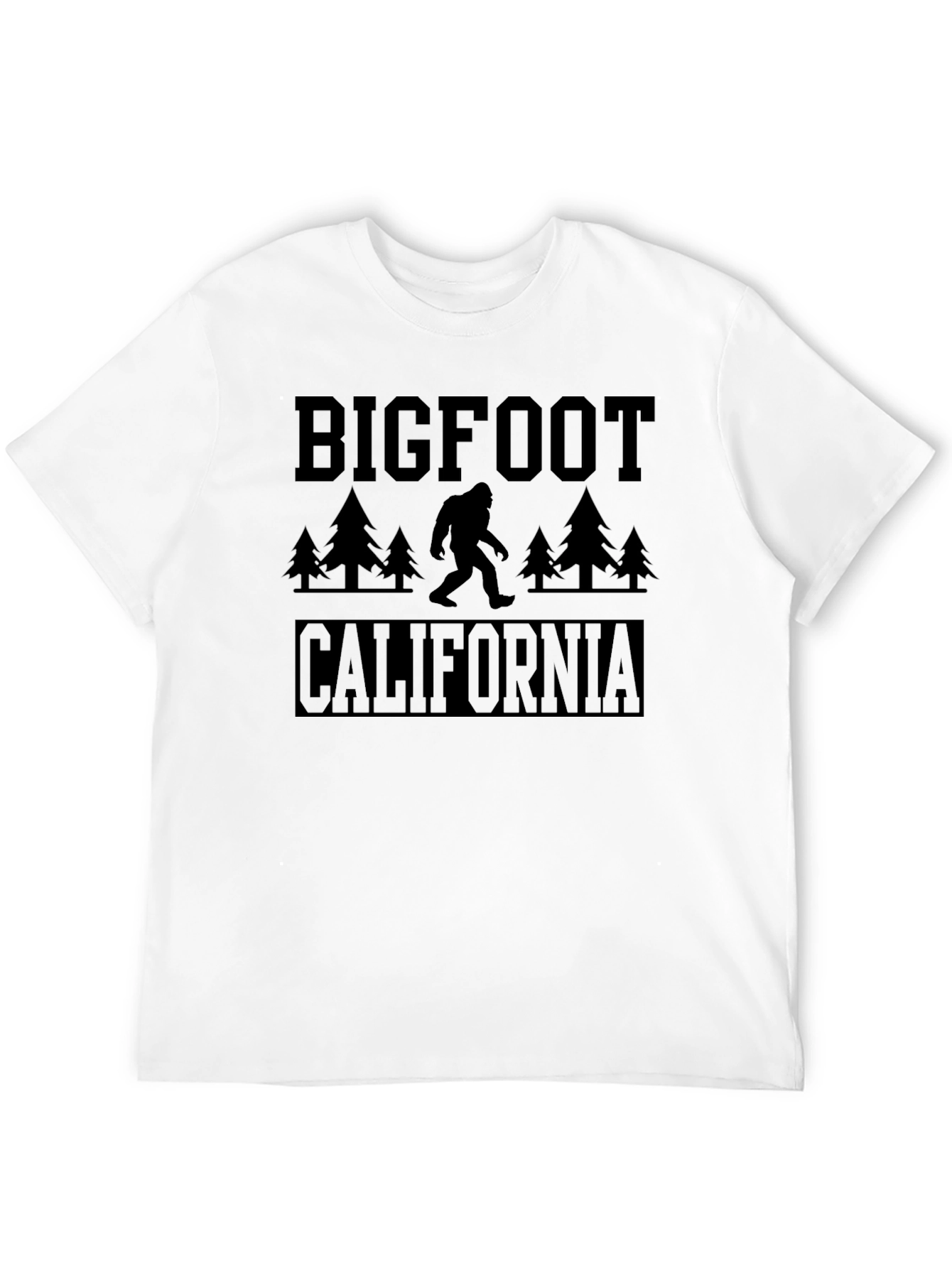 Camiseta Bigfoot California Negra Hombre