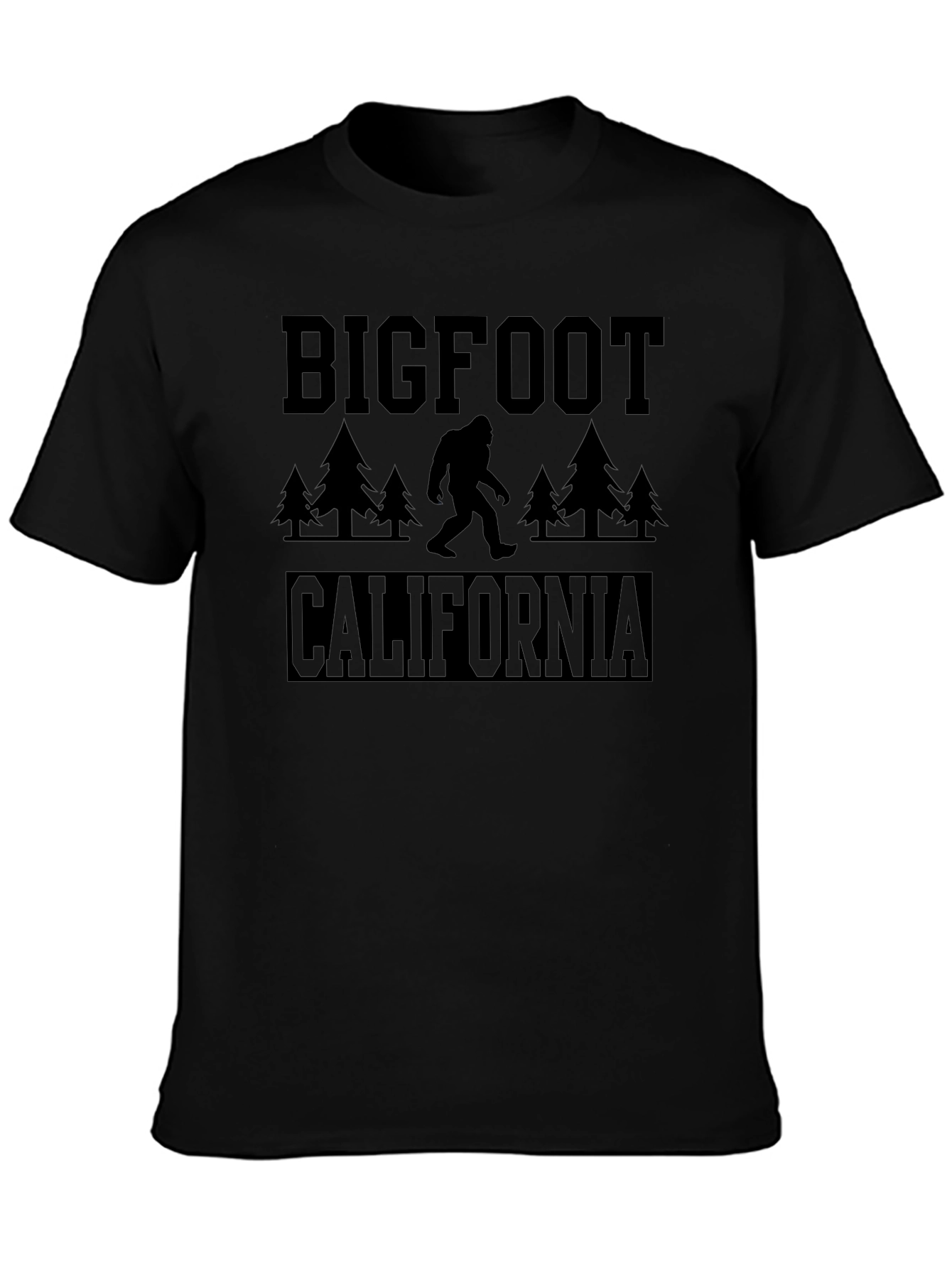 Camiseta Bigfoot California Negra Hombre