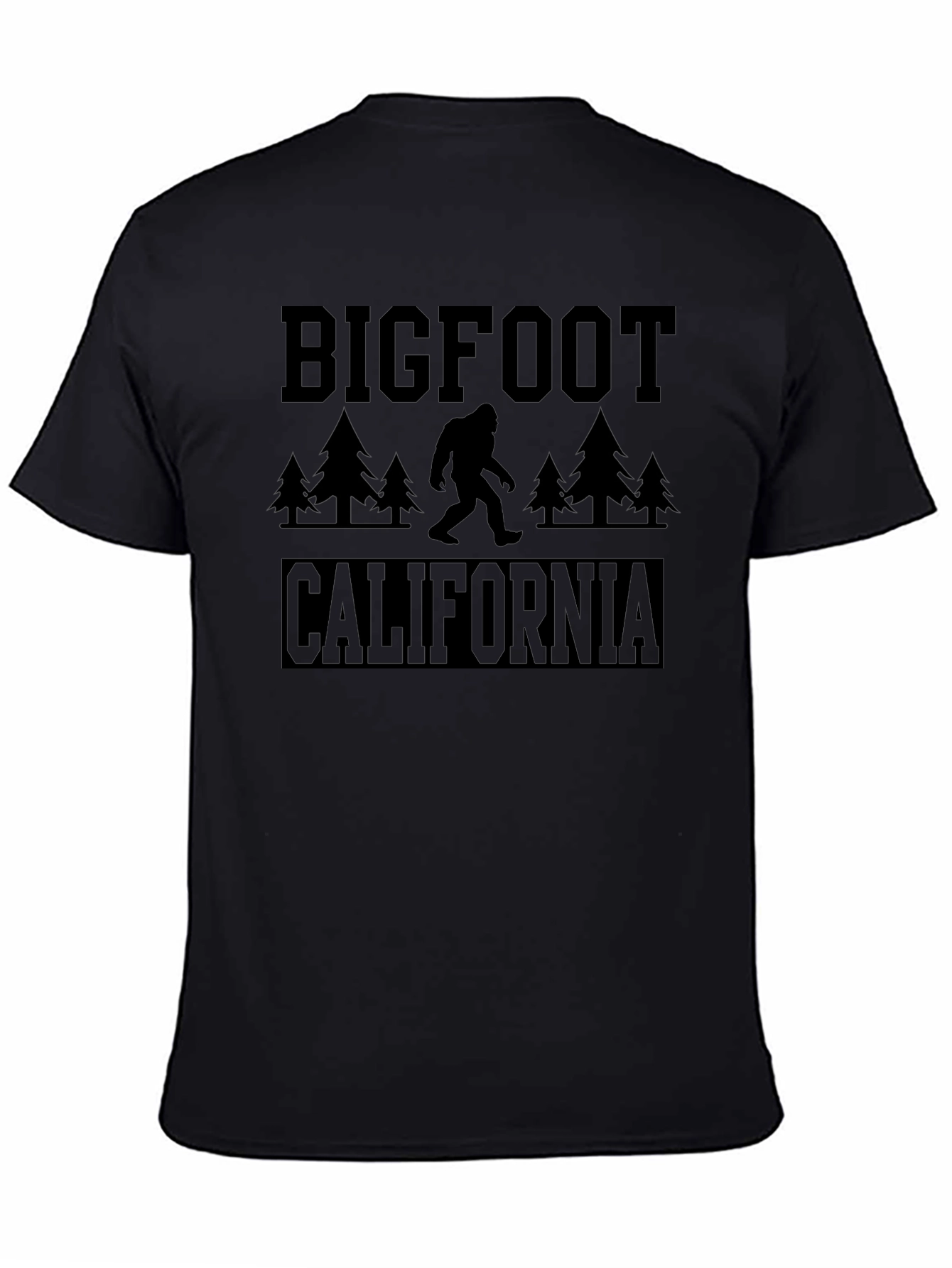Camiseta Bigfoot California Negra Hombre