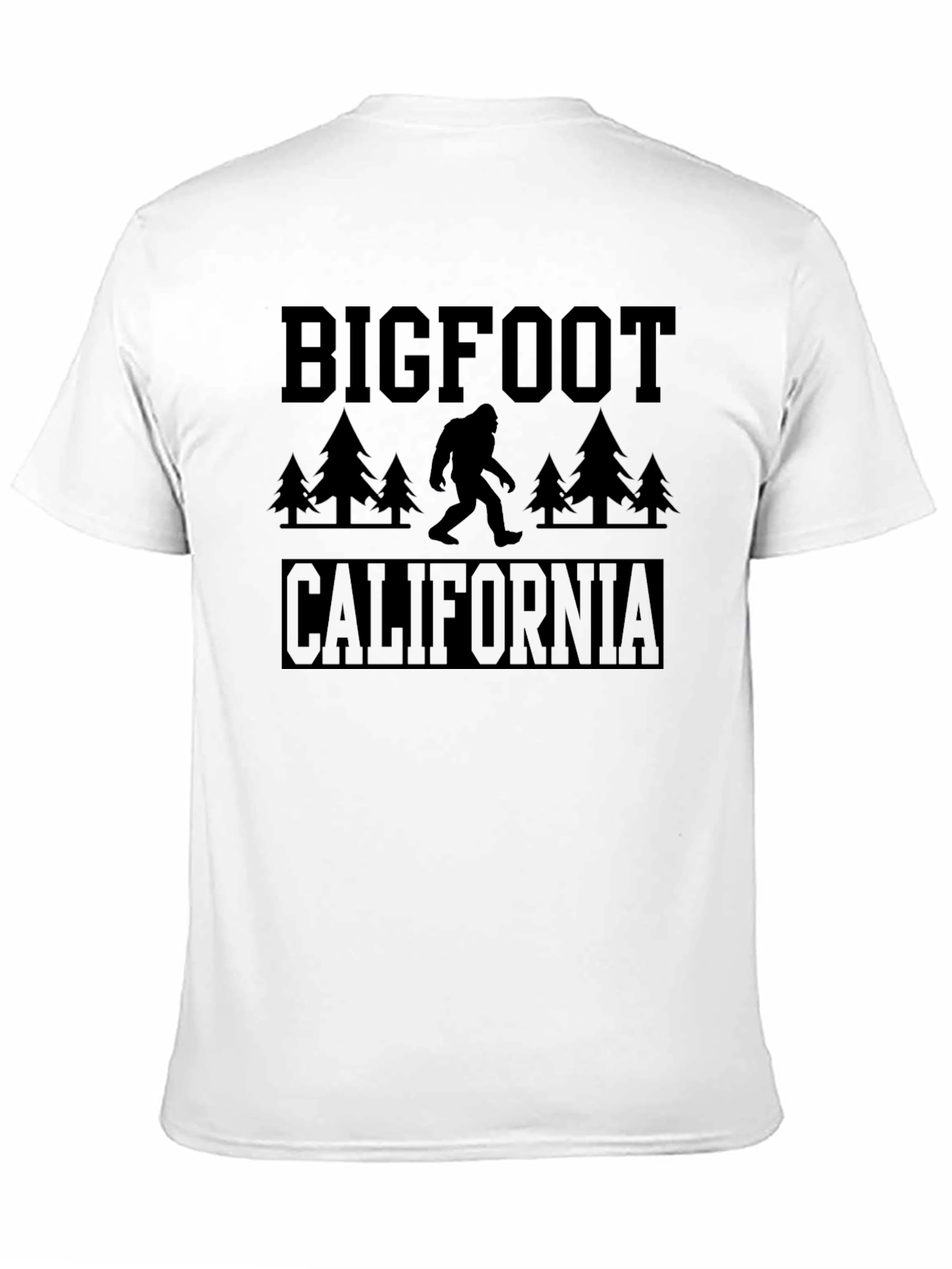 Camiseta Bigfoot California Negra Hombre