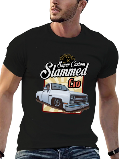 Camiseta Negra C10 Slammed Super Custom