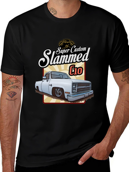 Camiseta Negra C10 Slammed Super Custom