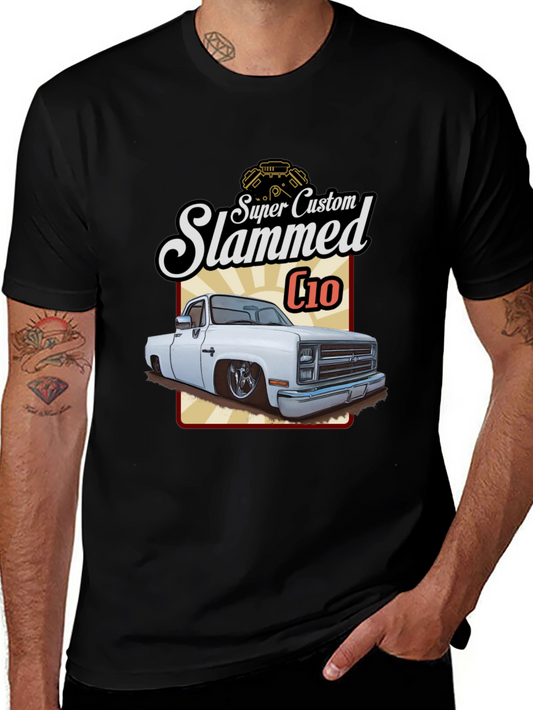 Camiseta Negra C10 Slammed Super Custom