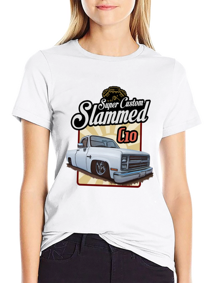Camiseta Negra C10 Slammed Super Custom