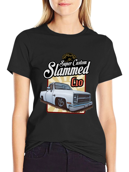 Camiseta Negra C10 Slammed Super Custom