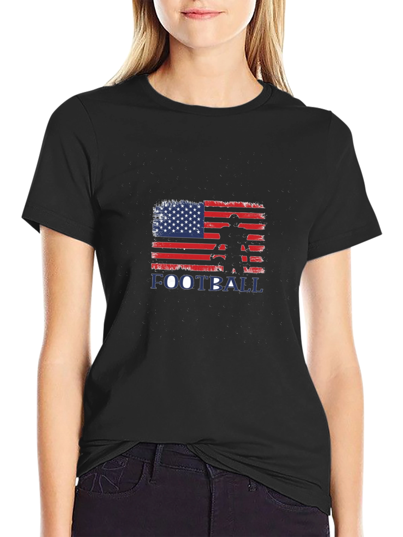 Camiseta Fútbol Bandera USA Hombre
