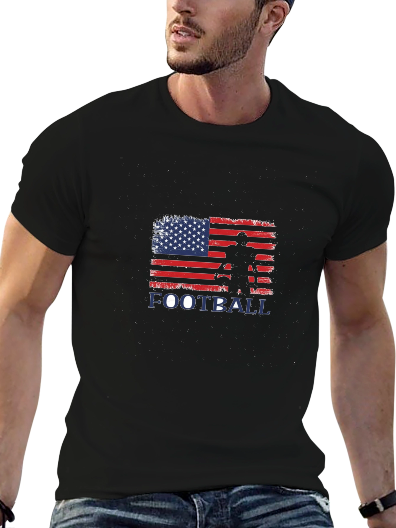 Camiseta Fútbol Bandera USA Hombre
