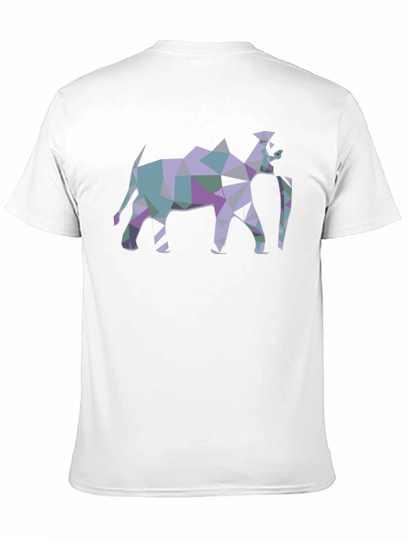 Camiseta Negra con Diseño Abstracto de Camello