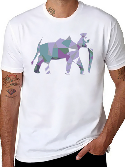 Camiseta Negra con Diseño Abstracto de Camello
