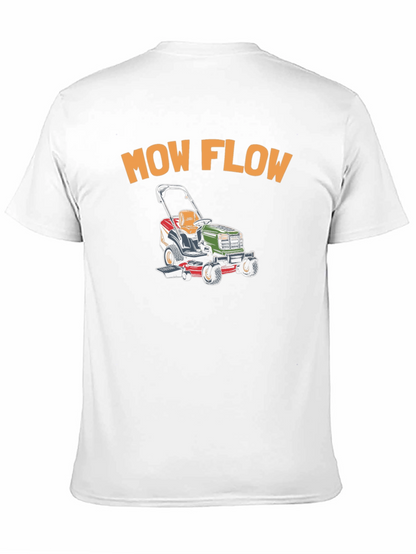 Camiseta Negra Mow Flow para Amantes del Jardín