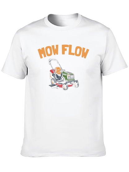 Camiseta Negra Mow Flow para Amantes del Jardín