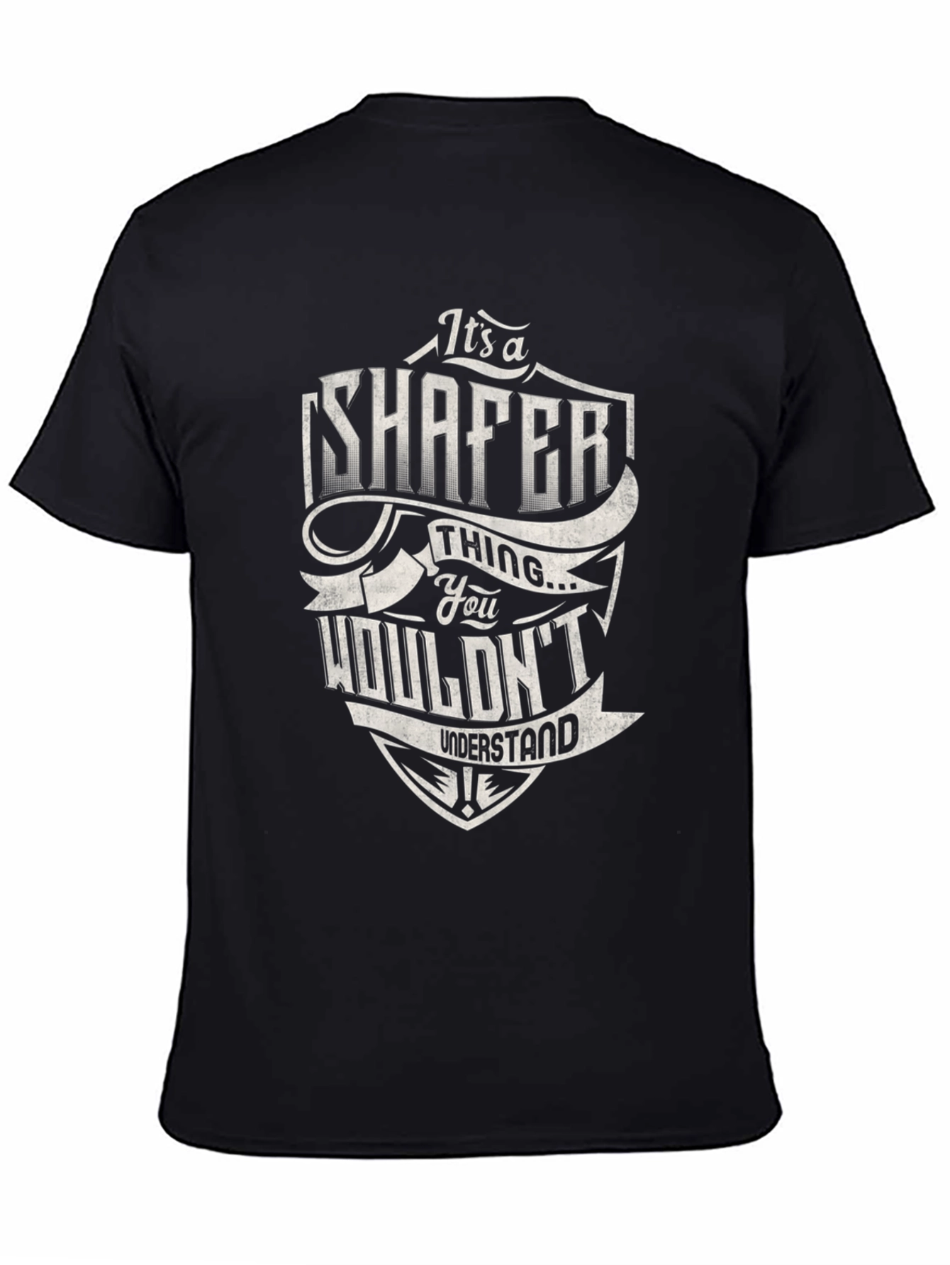 Camiseta Negra Shafer Thing You Wouldnt Understand