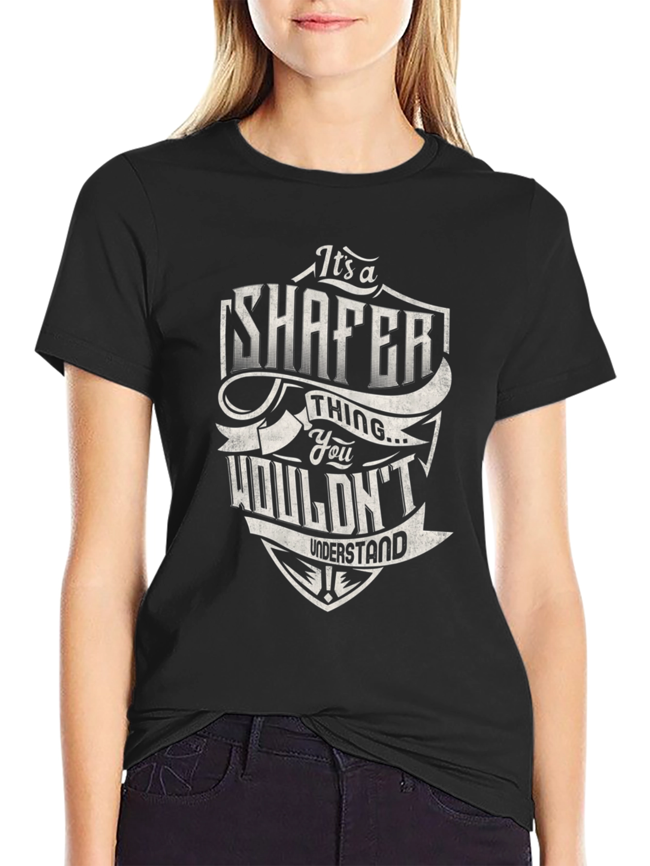 Camiseta Negra Shafer Thing You Wouldnt Understand
