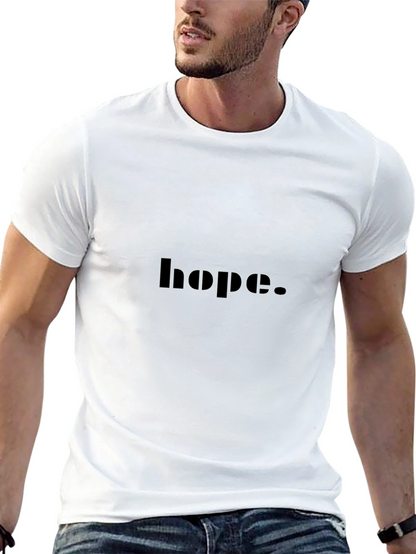 Camiseta Negra Hope - Estilo Casual