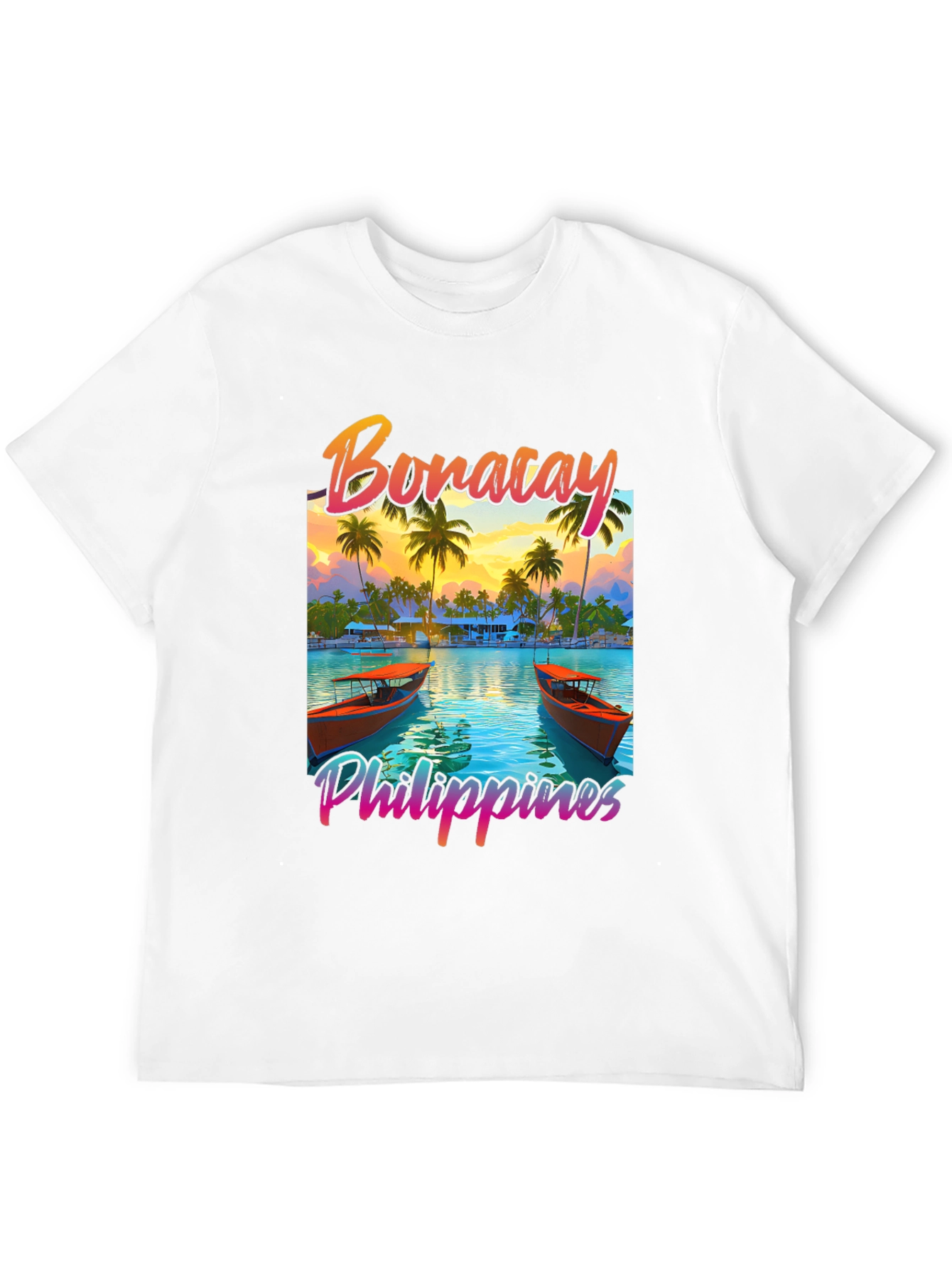 Camiseta Negra Boracay Filipinas