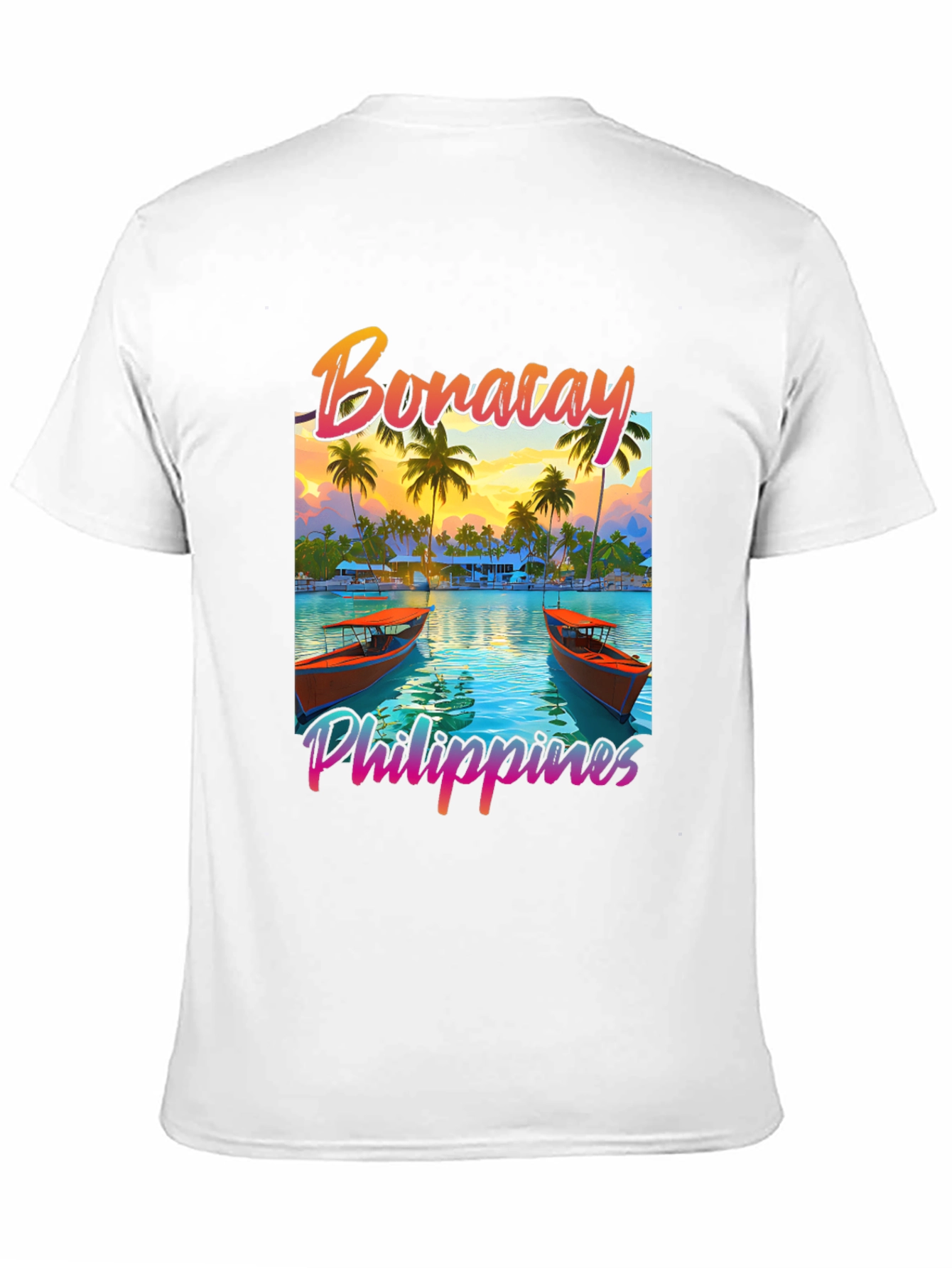 Camiseta Negra Boracay Filipinas