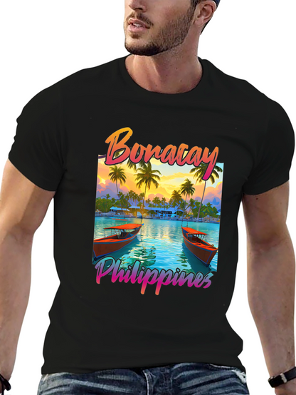 Camiseta Negra Boracay Filipinas
