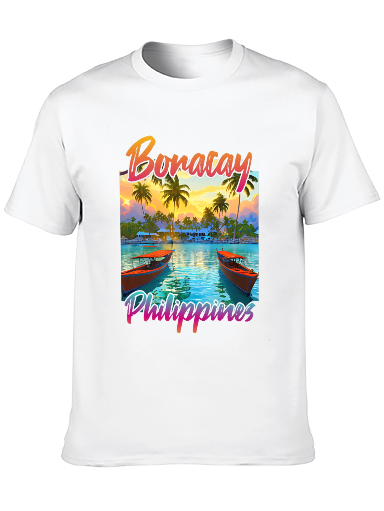 Camiseta Negra Boracay Filipinas