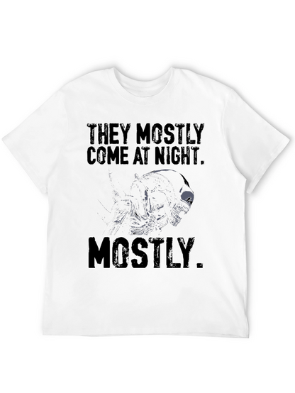 Camiseta Negra Alien They Mostly Come at Night