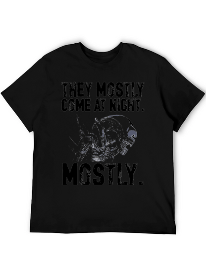 Camiseta Negra Alien They Mostly Come at Night