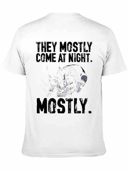 Camiseta Negra Alien They Mostly Come at Night