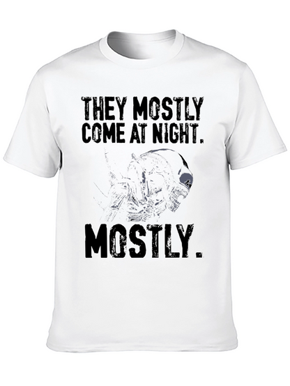 Camiseta Negra Alien They Mostly Come at Night
