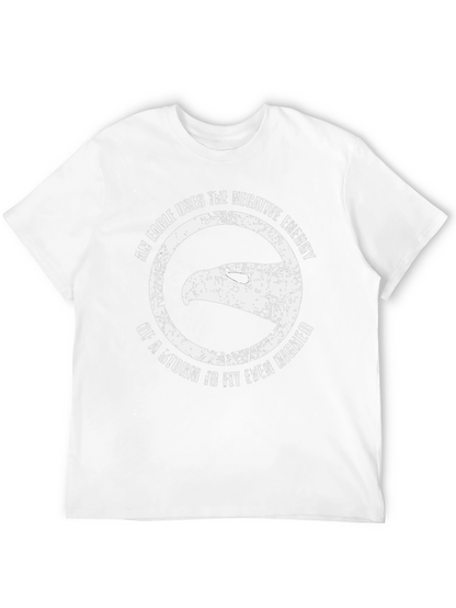 Camiseta Negra con Diseño de Águila Motivacional