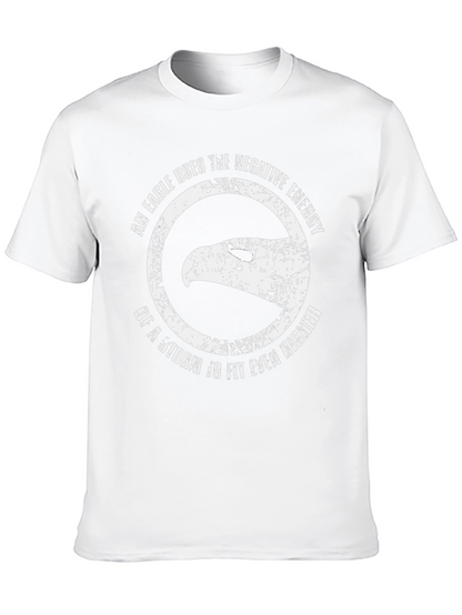 Camiseta Negra con Diseño de Águila Motivacional