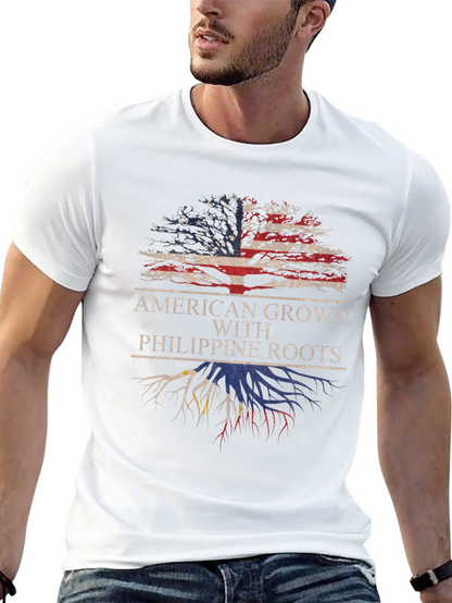 Camiseta American Grown With Philippine Roots