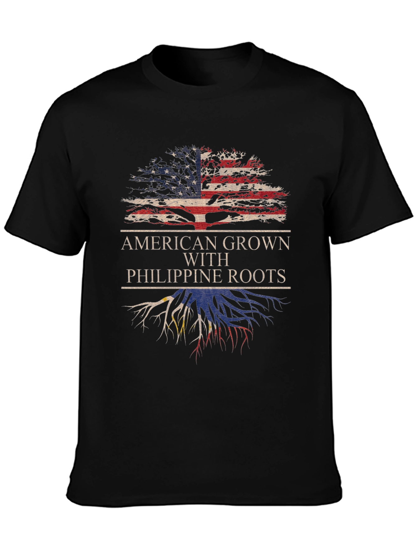Camiseta American Grown With Philippine Roots