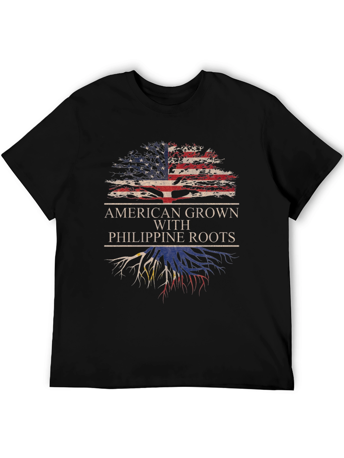 Camiseta American Grown With Philippine Roots