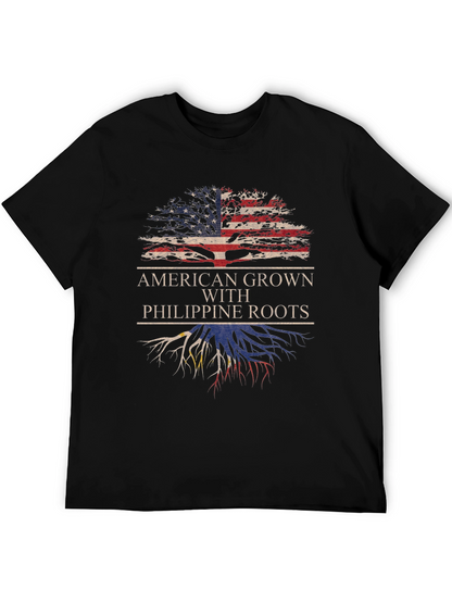 Camiseta American Grown With Philippine Roots
