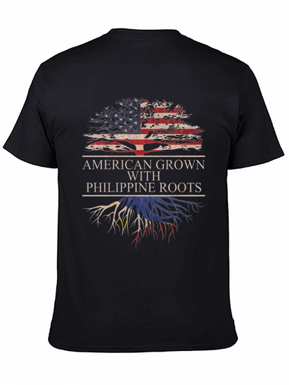 Camiseta American Grown With Philippine Roots