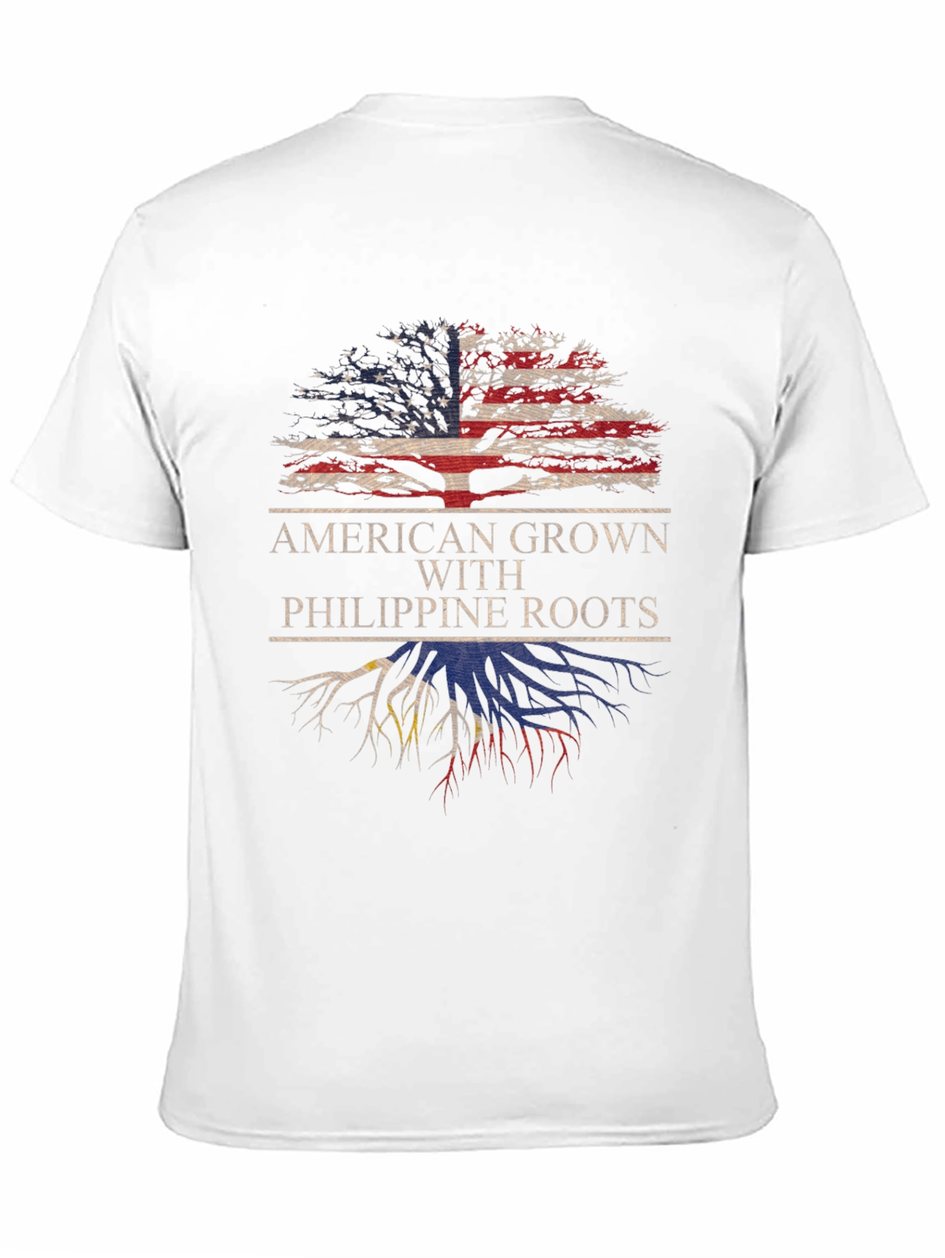 Camiseta American Grown With Philippine Roots