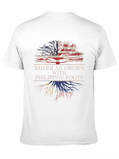 Camiseta American Grown With Philippine Roots