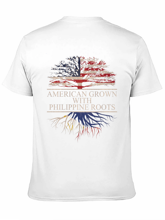 Camiseta American Grown With Philippine Roots