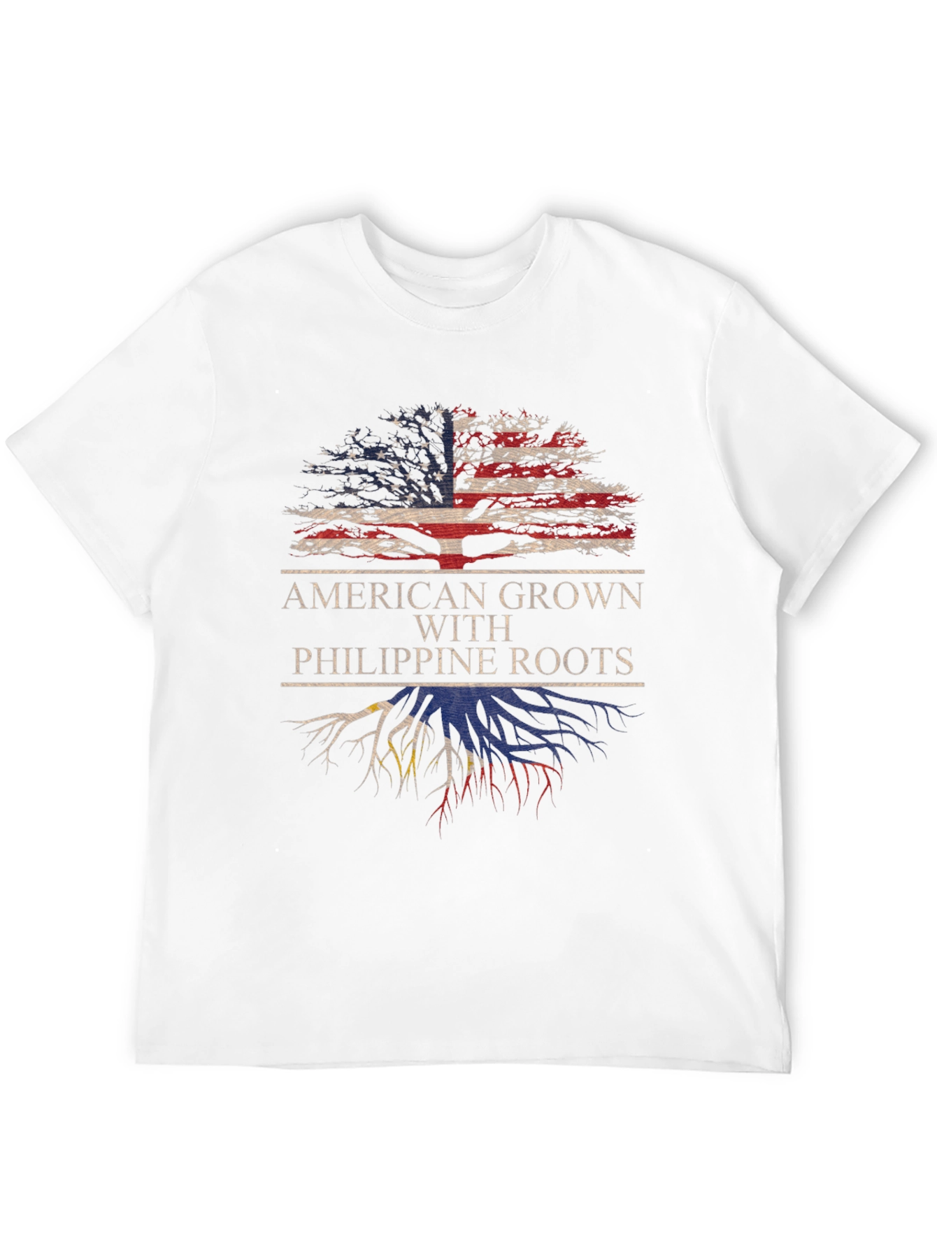 Camiseta American Grown With Philippine Roots