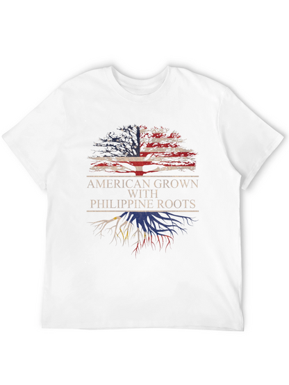 Camiseta American Grown With Philippine Roots
