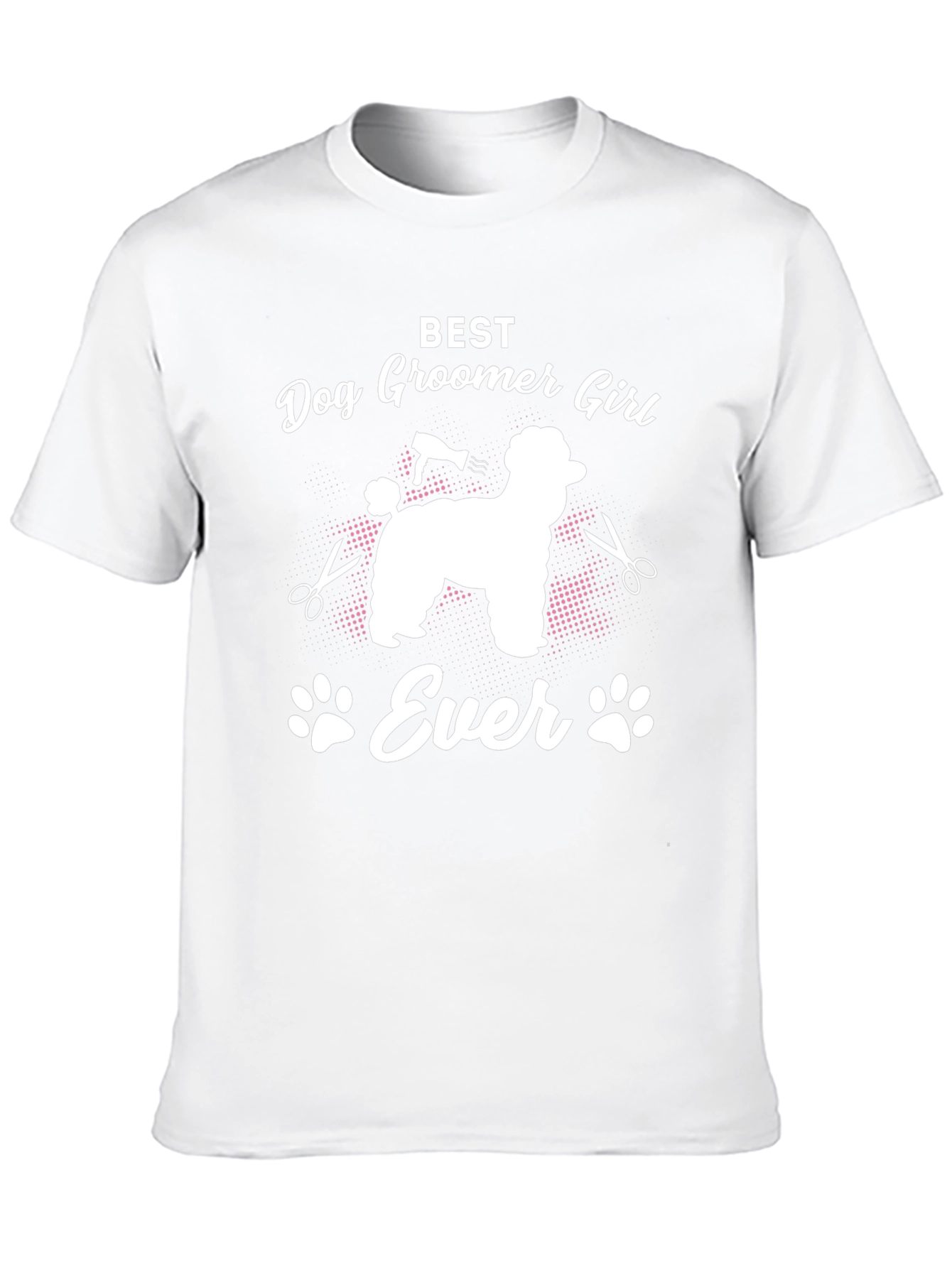 Camiseta Negra Best Dog Groomer Girl Ever