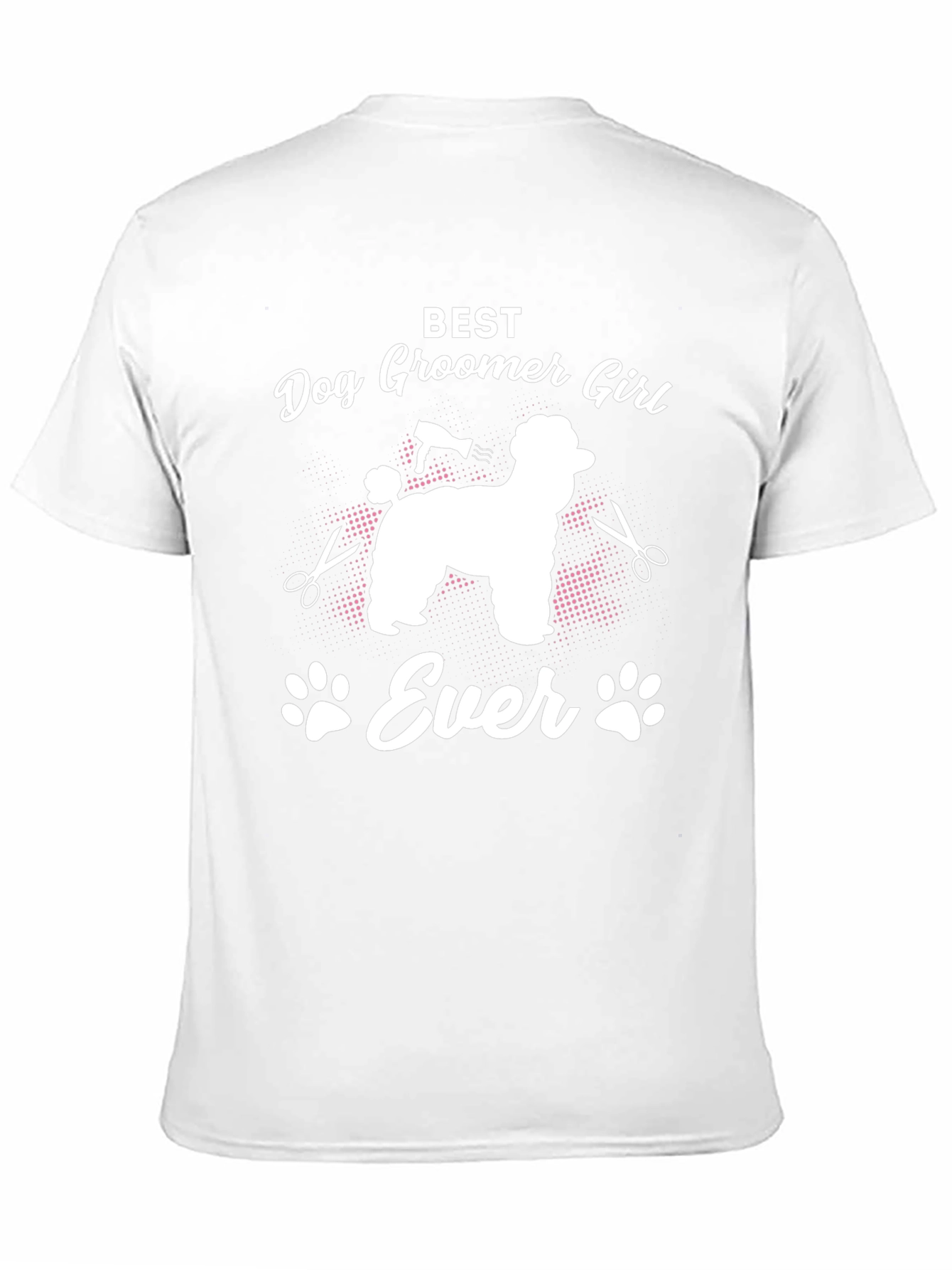 Camiseta Negra Best Dog Groomer Girl Ever